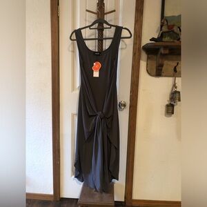 Cider Charcoal High Low Dress